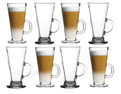 Ravenhead Entertain Latte / Hot Chocolate Mugs 26cl/9oz | 8 Pack Bundle