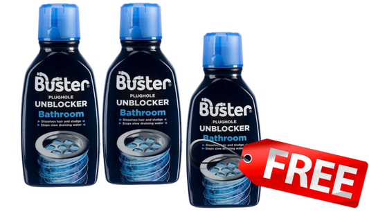 Buster Plughole Unblocker Bathroom 300ml | 3 for Price of 2 Offer