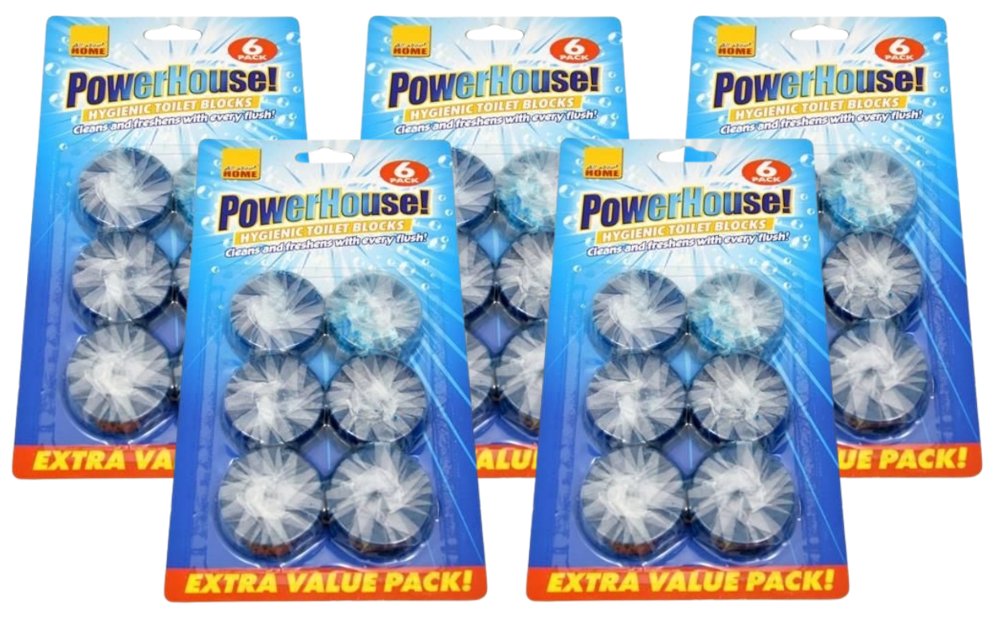 Powerhouse Blue Toilet Freshener (Pack of 6)