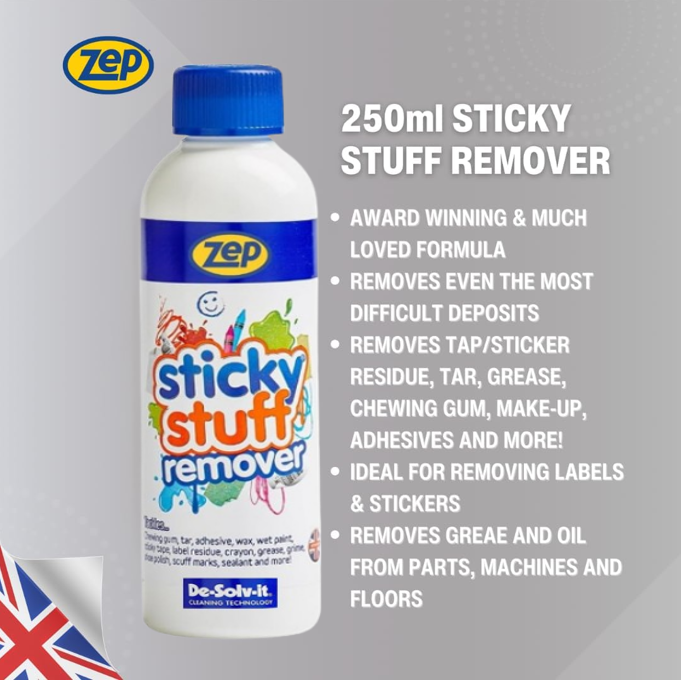 Zep De-Solv-It, Sticky Stuff Remover Liquid | 1 x 250ml Liquid