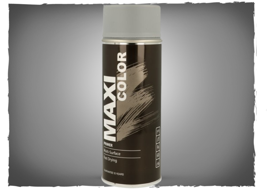 Maxi Color Grey Spray Primer | Indoor or Outdoor | 3 x 400ml