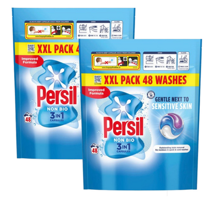 Persil Non Bio Powercaps 2 x 48 Washes | 96 Wash Offer