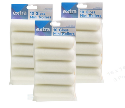 Harris "Extra" Value Mini Roller Sleeves for Gloss 30 x 4" Pack