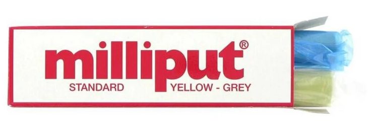 Milliput Standard Yellow Grey Epoxy Putty 125g | 3 Pack