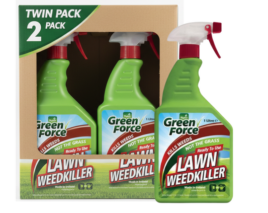 Hygeia Green Force Lawn Weedkiller 1L Ready to Use Spray Bottle