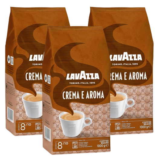 Lavazza Crema e Aroma Coffee Beans 3 x 1kg {Brown}
