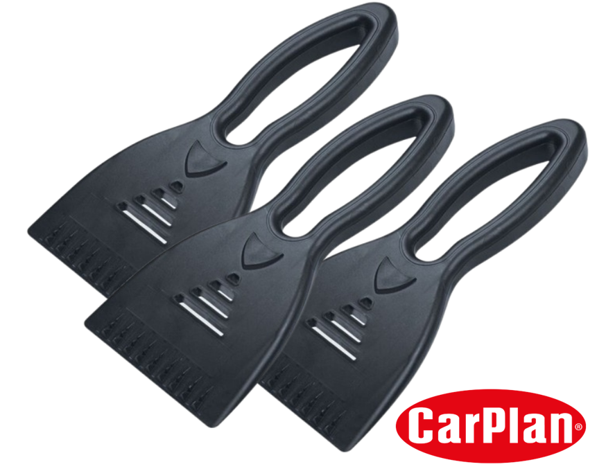 Carplan Ice Scraper | For snow and Ice | Durable Construction | 3 Pack Bundle