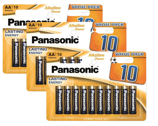 Panasonic Bronze Power AA Alkaline Batteries (Pack 10) - LR6APB/10BW