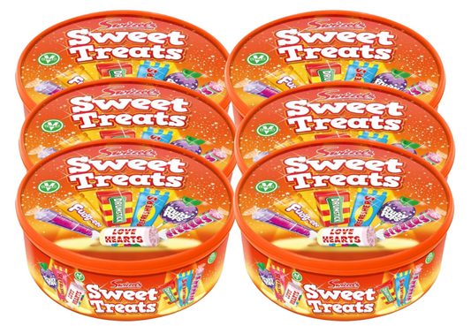 Swizzels Sweet Treats Tub 600g | Swizzels Sweet Shop Favourites | 6 Pack