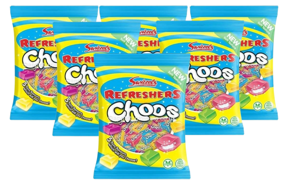 Swizzels Refreshers Choos 150g | Multi Pack Bundle 24 x 150g Packets | Retro refresher Choo