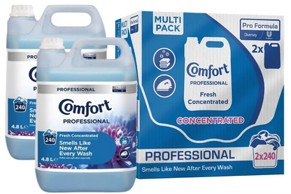 Comfort Professional Fresh Fabric Softener CONCENTRATED 4.8 Litre 240W