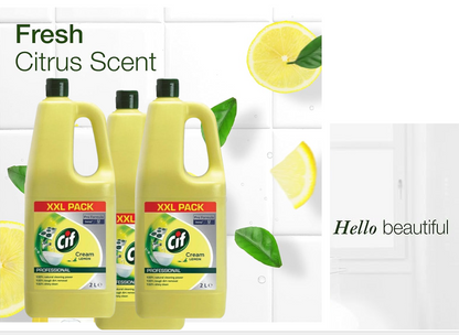 Cif Pro-Formula Cream Cleaner Lemon 2 Litre