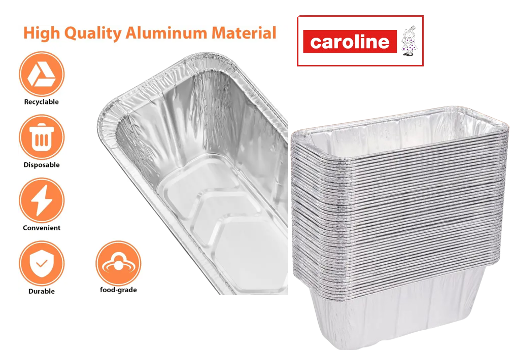 Caroline Foil Tray & Lid 23oz Pack 6's {6 - 144 Trays & Lids} (1002)