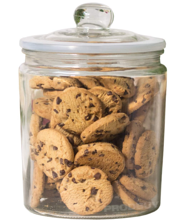 Zodiac Yellow Glass Biscotti Jar 2 Litre - UK BUSINESS SUPPLIES
