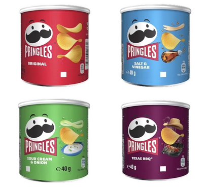 Pringles Texas BBQ Crisps 40g x 12 per case