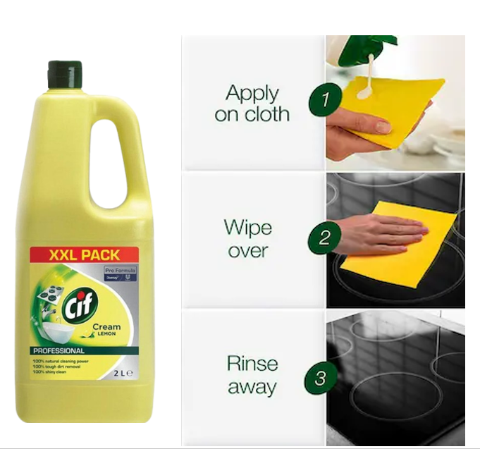 Cif Pro-Formula Cream Cleaner Lemon 2 Litre