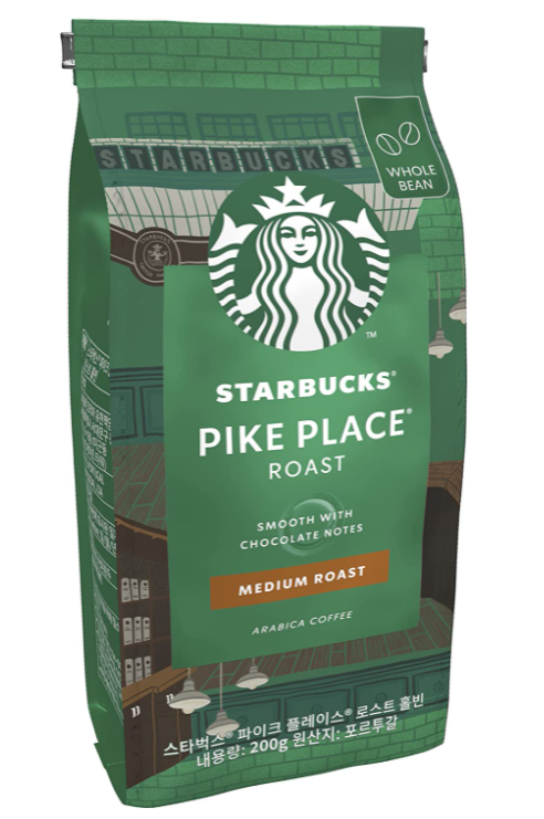 Starbucks Medium Pike Place Roast Coffee Beans, 100% Arabica, 200g