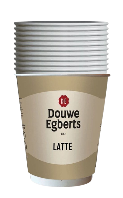 Douwe Egbert Pure Latte 12oz On The Go (10 Cups)