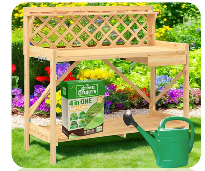 Doff Green Fingers 4 in One Lawn Feed, Lawn Care Treatment for Gardens 1.6kg