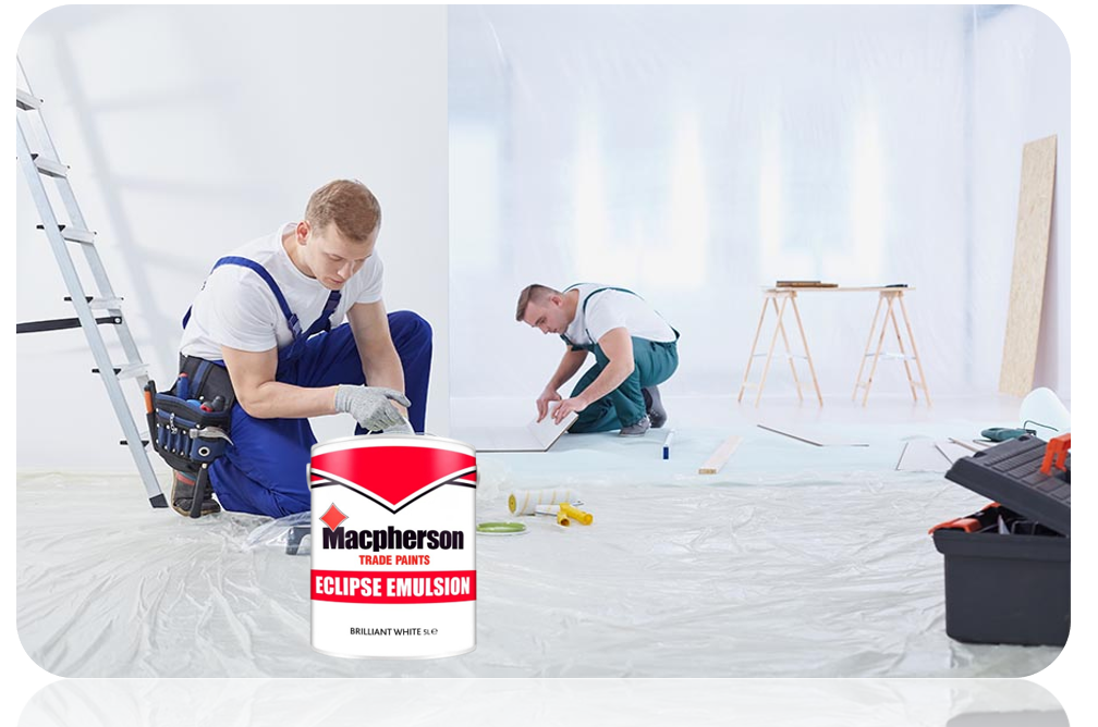 Macpherson Eclipse Matt Emulsion Paint Brilliant White 5L
