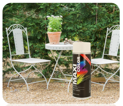 MaxiColor Spray Satin Brilliant White 400ml | Full Case Offer 12 x 400ml