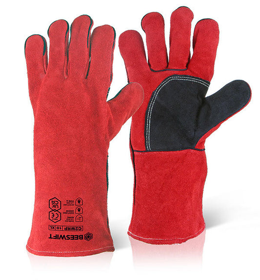 Beeswift 2000 Red Welders Gloves (Pair)