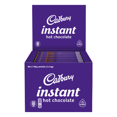 Cadbury Fairtrade Hot Chocolate Instant Sticks 28g (Pack of 50)