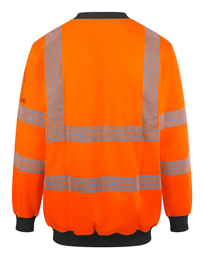 High Visibility Arc Flash Sweatshirt Orange ALL SIZES