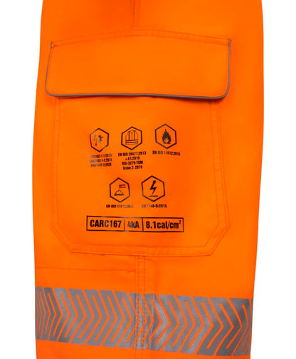 High Visibility Arc Flash Coverall Orange ALL SIZES