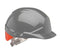 Centurion Reflex Safety Helmet With Hi-Vis Orange Rear Flash Grey