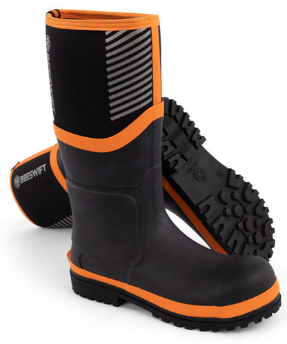Neo Force Neoprene Full Safety Wellington Black ALL SIZES