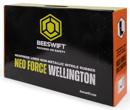 Neo Force Neoprene Full Safety Wellington Black ALL SIZES