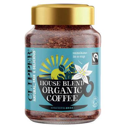Clipper House Blend Coffee 100g Jars  | 2 x 100g Jars