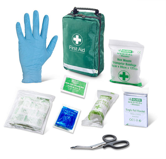 Click Medical Bs8599-1:2019 Bsi Personal Issue Pack In Bag Green