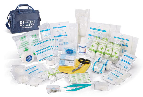 Click Medical Team First Aid Kit In Sports Bag Blue