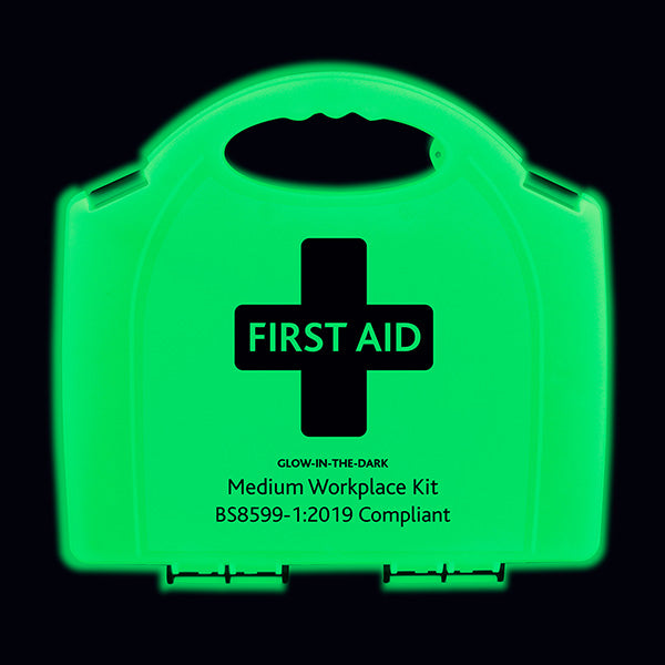 Click Medical Bs8599-1 Medium Workplace First Aid Kit Glow In The Dark Box Green N/A