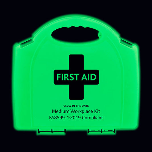 Click Medical Bs8599-1 Medium Workplace First Aid Kit Glow In The Dark Box Green N/A