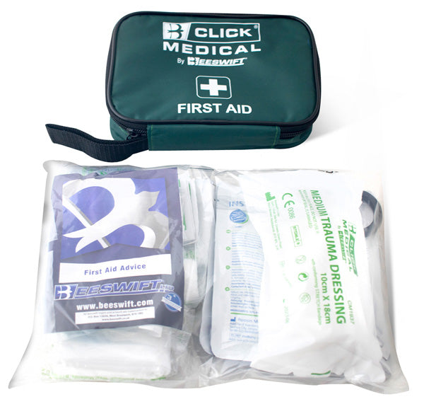 Click Medical Bs8599-2 Travel First Aid Kit In Bag Green