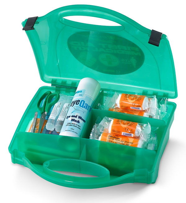 Click Medical 10 Person Trader First Aid Kit Green