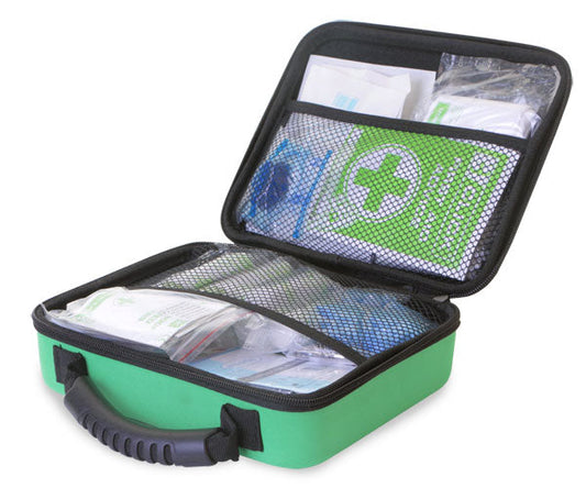 Click Medical Family First Aid Kit In Medium Feva Bag Green