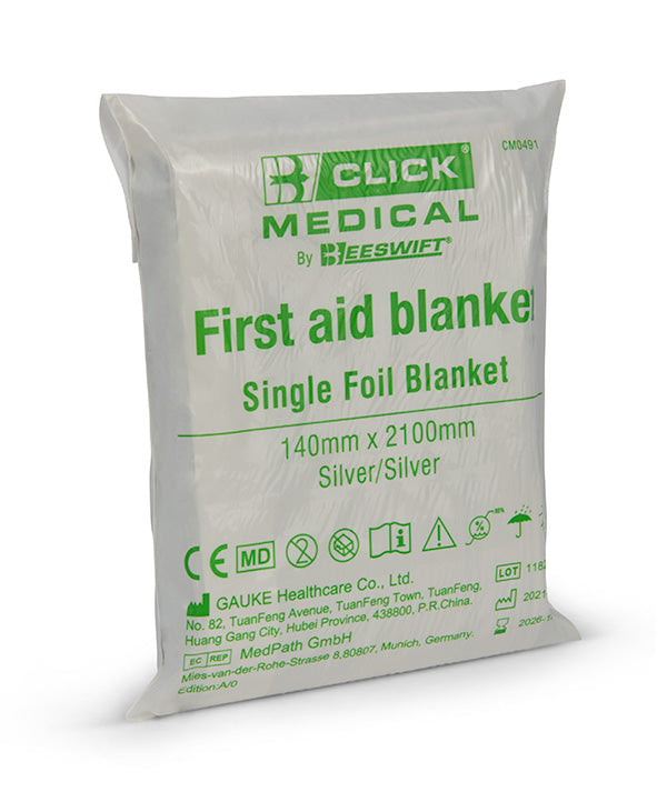 Foil Blanket 210 x 130cm {Shock,Warmth,Hypothermia}