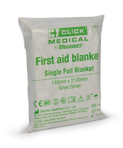 Foil Blanket 210 x 130cm {Shock,Warmth,Hypothermia}