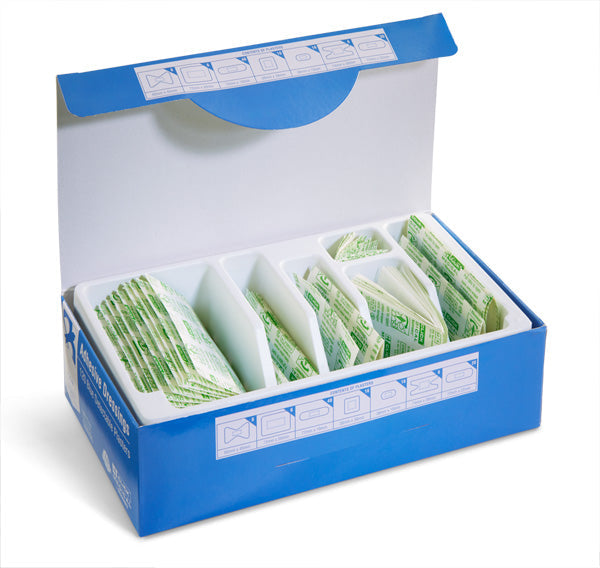 Click Medical Blue Detectable Plasters Assorted Box of 120