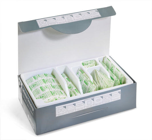Click Medical Assorted Waterproof latex Free Fabric Plasters (Pack of 120)