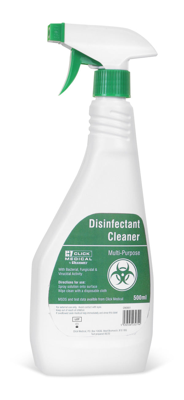 Click Medical Multipurpose Disinfectant Cleaner 500ml White 500ml