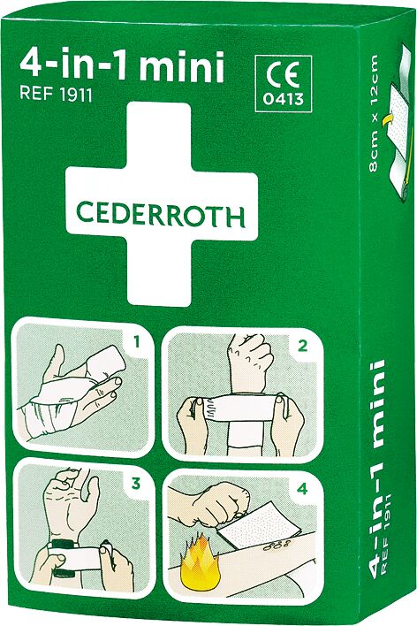 Cederroth 4 In 1 Mini Bloodstopper Green