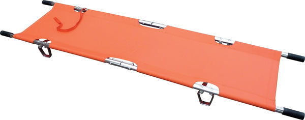 Click Medical Lightweight Two Fold Stretcher Orange