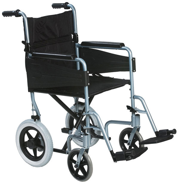 Click Medical Lightweight Transit Wheelchair Chrome