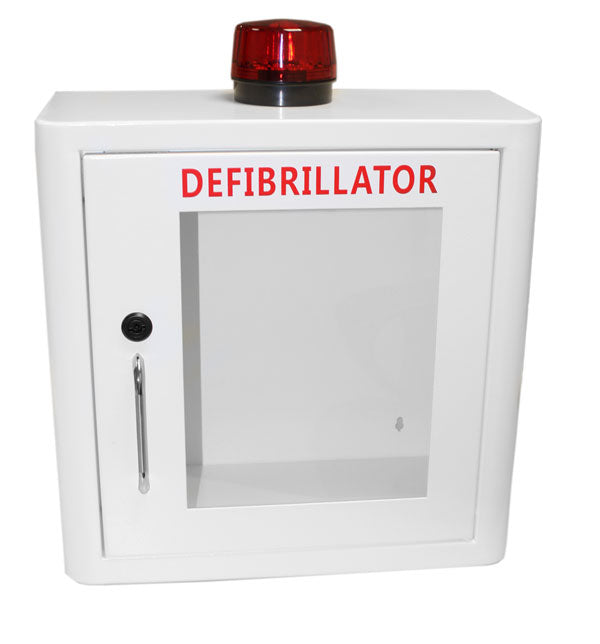 Click Medical Defibrillator Mild Steel Wall Cabinet Internal White