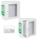 Click Medical Indoor Alarmed Defibrillator Cabinet White 370X370X170mm